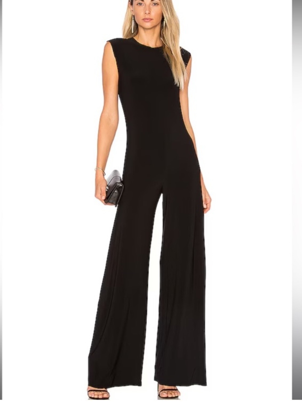 Norma‎ Kamali Sleeveless Jumpsuit in Black small 36